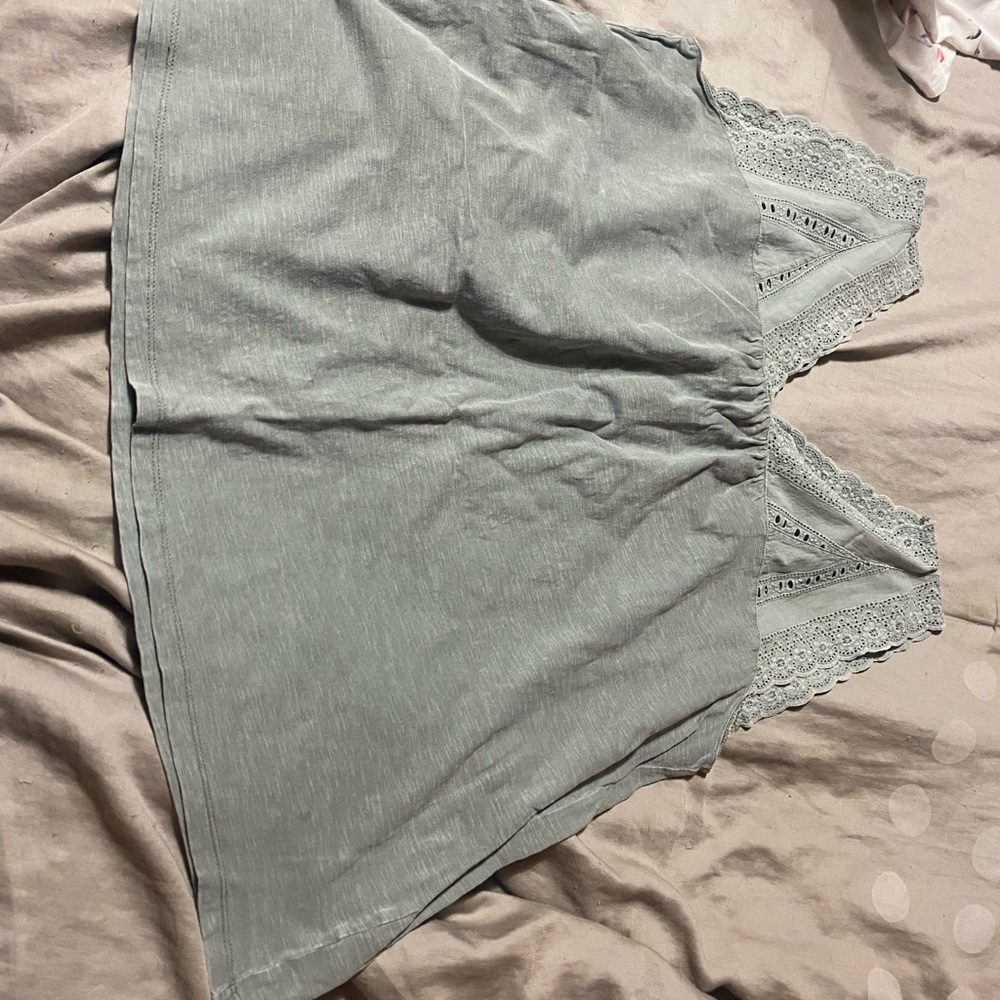 Sonoma Light Gray‎ Lace Tank Top